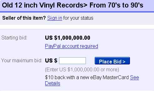 eBay auction